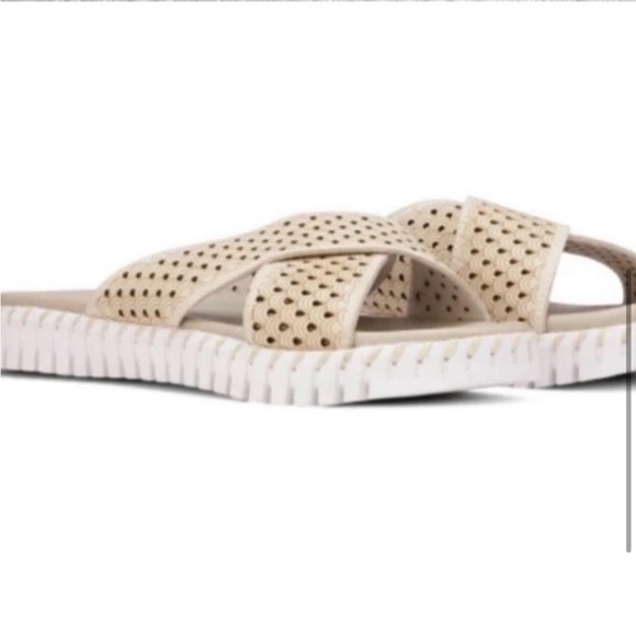 Ilse Jacobsen Cream Cross-Strap Tulip Sandals size 37/7 - Picture 4 of 9